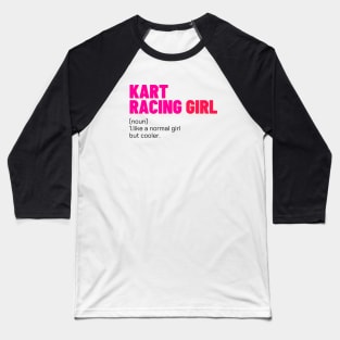 kart racing girl Baseball T-Shirt